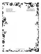 Black And White Nature Stationery