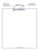 Letter From Grandma Stationery