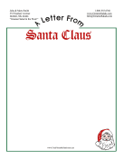 Letter From Santa Stationery