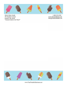 Summer Popsicle Stationery