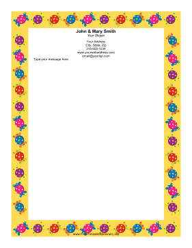 Candy Yellow stationery design