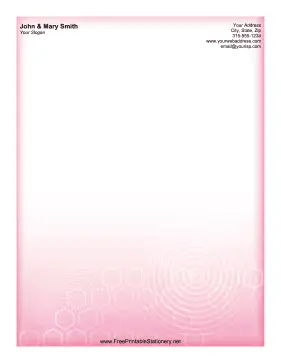 Pink Tech stationery design