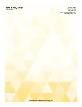 Yellow Triangle stationery design