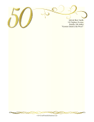 50th Anniversary Stationery