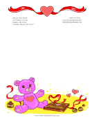 Teddy Bear And Chocolate