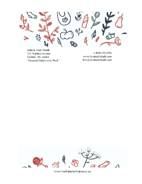 Autumn Baby stationery design