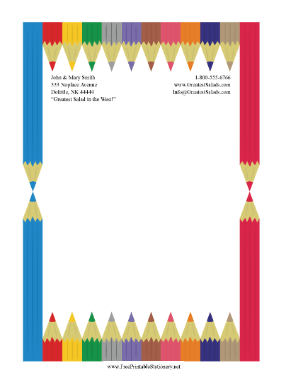 Bright Pencils stationery design