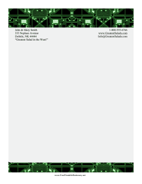 Circuit Board Stationery stationery design