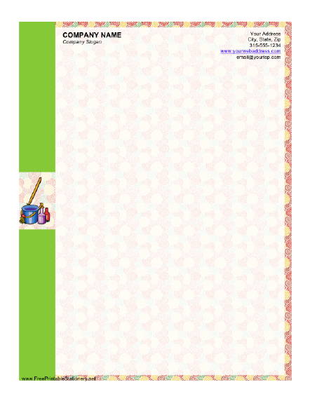 Cleaning Service stationery design