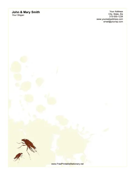 Bugs stationery design