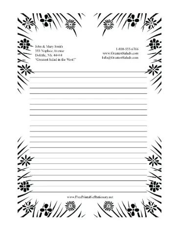 nature,new
 stationery design