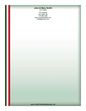 Italy Stripe stationery design