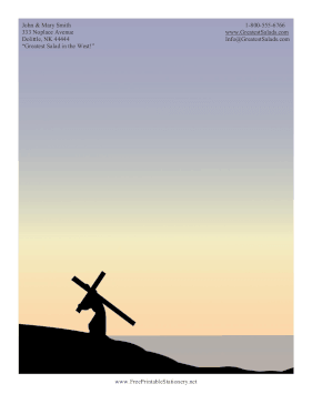 Jesus Good Friday stationery design