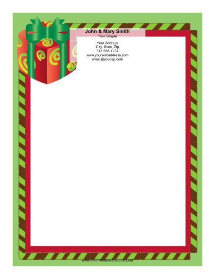 Large Gift stationery design