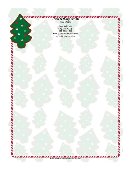 Little Christmas Tree stationery design