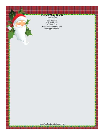 Little Santa stationery design