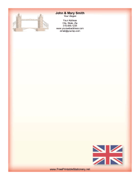 London Bridge stationery design