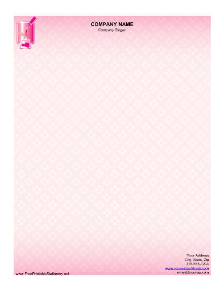 Manicurist stationery design