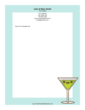 Martini stationery design