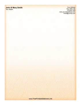 Orange Pattern stationery design