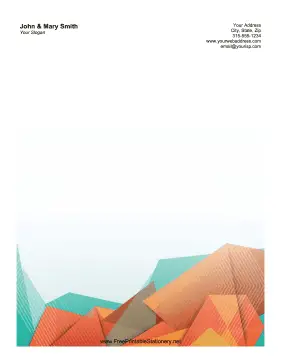 Origami stationery design