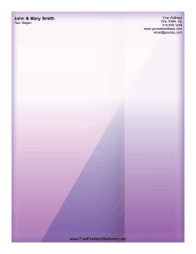 Purple Angled stationery design