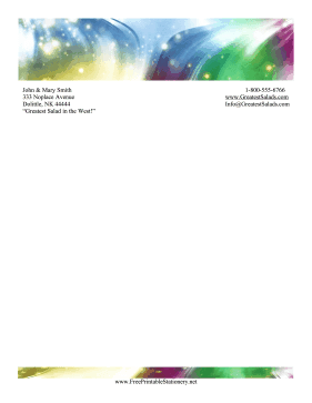 Rainbow Sparkles Stationery stationery design