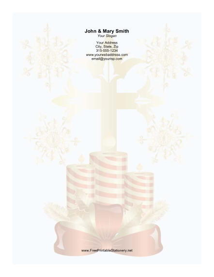 Three Candles stationery design