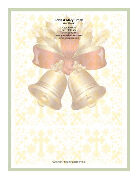 Two Large Bells stationery design