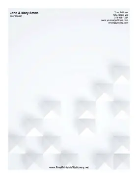 White Pyramids stationery design