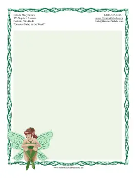 Woodland Fairy Stationery stationery design