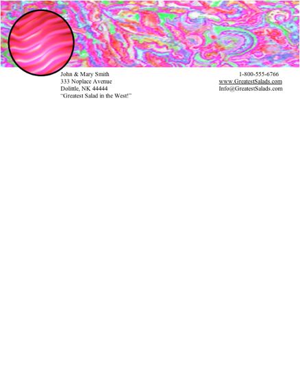 Abstract #12 stationery design