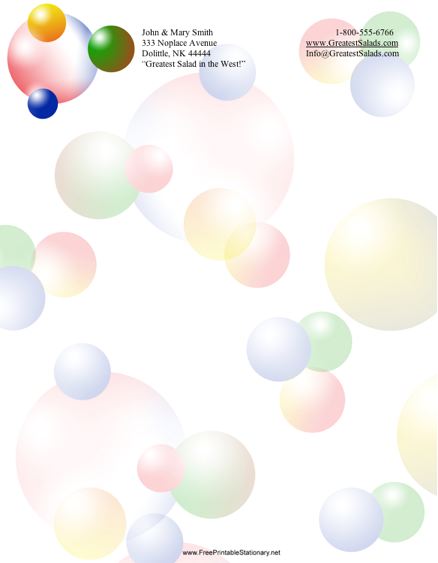 Abstract #3 stationery design