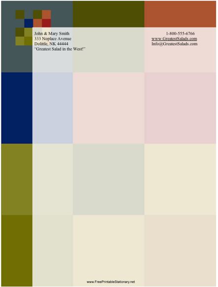Abstract #4 stationery design