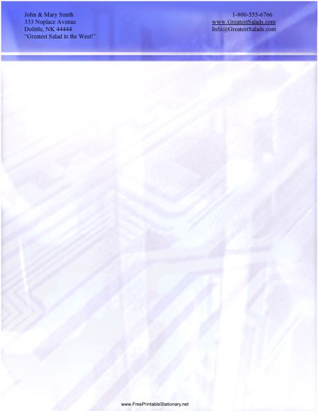 Technology #3 stationery design