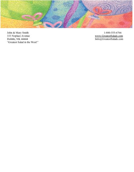 Party #1 stationery design