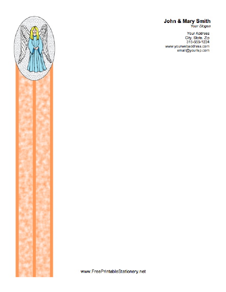 Angel stationery design