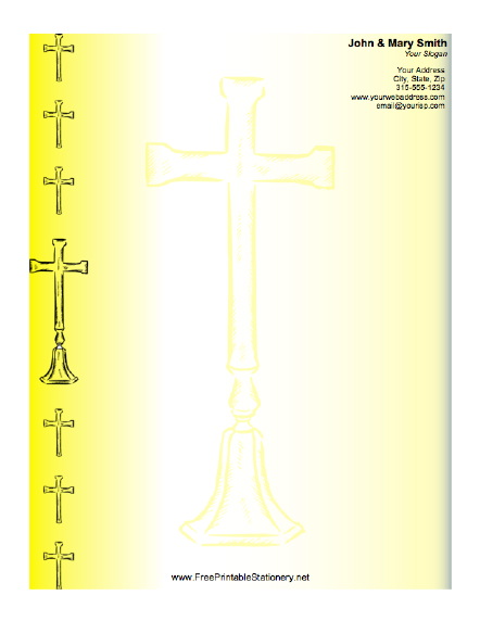 Cross stationery design