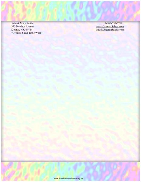 Ripples stationery design