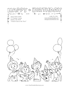 Birthday Party Black and White stationery design