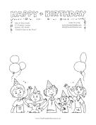 Birthday Party Black and White