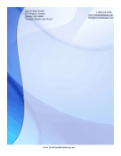 Blue Swirls Abstract Stationery