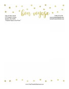 Bon Voyage Stationery Stars