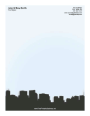 Chicago Skyline Blue