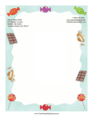 Colorful Candy Stationery