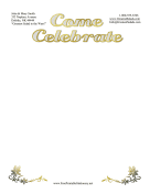 Come Celebrate Stationery