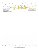 Congratulations Stationery Stars