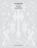 Different Sized Crosses Ornate Background