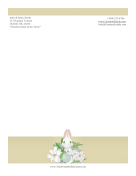 Easter Rabbit And Lilies