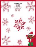 Elf with Red Snowflakes